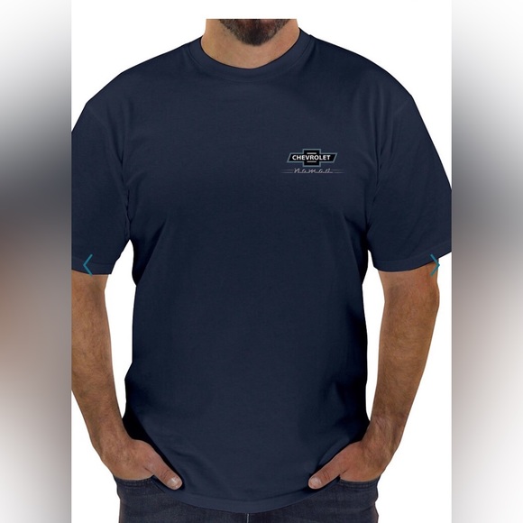 Newport blue Chevrolet nomad tri-five car graphic tee shirt size medium M NWT - Picture 2 of 14